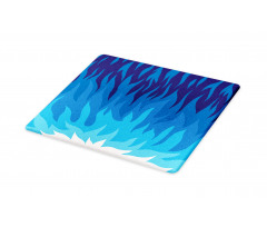 Abstract Gas Flame Fire Cutting Board