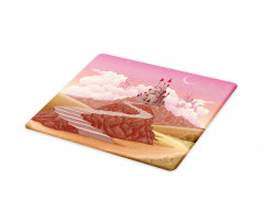 Hill Sunset Castle Cutting Board