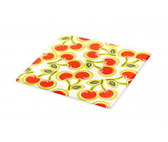 Cherry and Leaves Pattern Cutting Board