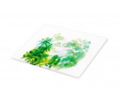 Watercolor Forest Image Cutting Board