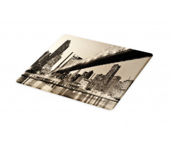 NYC Night Bridge View Cutting Board