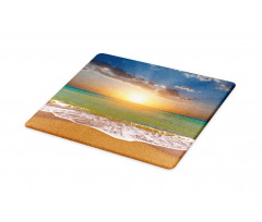 Idyllic Beach Scenery Cutting Board