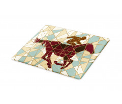 Stable Jockey Silhouette Cutting Board