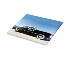 Old Police Car Digital Cutting Board