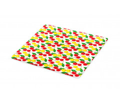 Graphic Colored Cherries Cutting Board