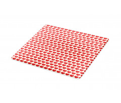 Vibrant Red Hearts Cutting Board