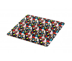 Colorful Exotic Birds Cutting Board