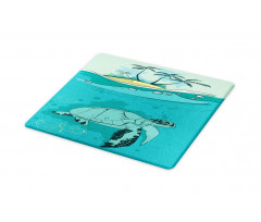 Sea Turtle Exotic Island Cutting Board