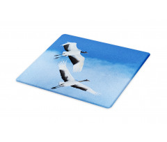 Red Crowned Cranes Japan Cutting Board