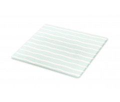 Wavy Lines White Striped Cutting Board