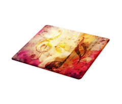 Colorful Notes Composition Cutting Board