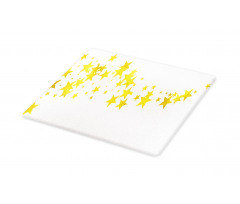 Yellow Shade Modern Stars Cutting Board