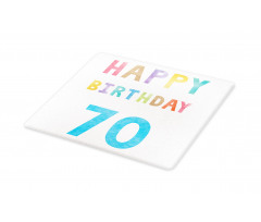 Abstract 70 Birthday Cutting Board