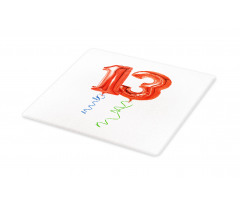 Red Balloons 13 Cutting Board