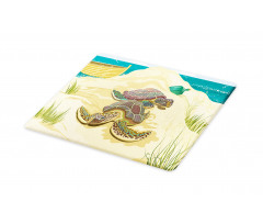 Sea Turtles Sand Boat Cutting Board