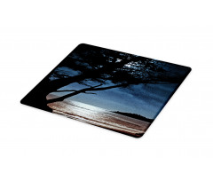 Night Tree Silhouette Sea Cutting Board