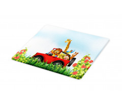 Cartoon Wildlife Animals Cutting Board