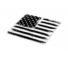 Black and White Flag Cutting Board