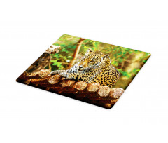 Jaguar on Wood Wild Feline Cutting Board