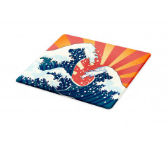 Sunset Surf Water Cutting Board