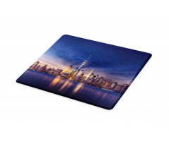 New York Skyline Evening Cutting Board