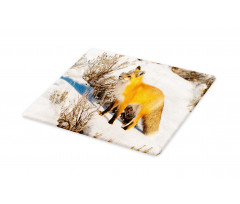 Red Fox in Snowy Nature Cutting Board