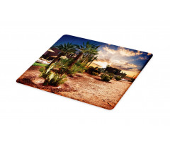 Majestic Sky Palm Trees Cutting Board