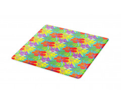 Abstract Vibrant Hibiscus Cutting Board