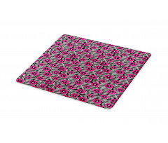 Pink Hibiscus Modern Leaf Cutting Board