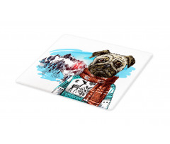 Sketch Style Dog Doodle Cutting Board