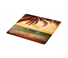 Exotic Seascape with Palm Cutting Board