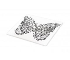 Monochrome Butterfly Graphic Cutting Board