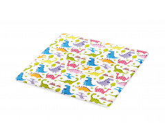 Dinosaurs Colorful Cutting Board