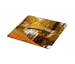 Old Bridge in Fall Forest Cutting Board