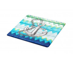 Nautical Chevron Zigzags Cutting Board