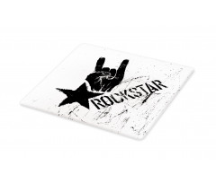 Grunge Effect Hand Star Cutting Board