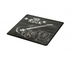 Love Rock Music Sketch Cutting Board