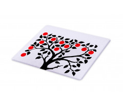 Black Tree Ripe Fruit Art Cutting Board