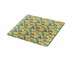 Colorful Monster Crowd Cutting Board