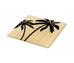 Palm Tree Silhouettes Cutting Board