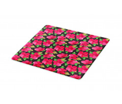 Polka Dots Hibiscus Cutting Board