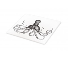 Aquatic Animal Sketch Cutting Board