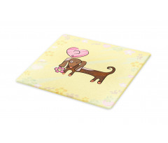 Colorful Dog Design Cutting Board