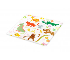 Jolly Cartoon Animals Cutting Board