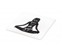 Do Yoga Words Girl Cutting Board