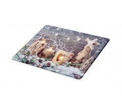 Candle Winter Holiday Cutting Board