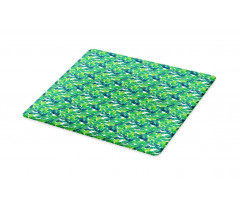 Lush Tropical Leaves Cutting Board