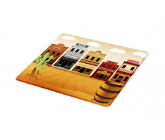 Wild West Village Town Cutting Board