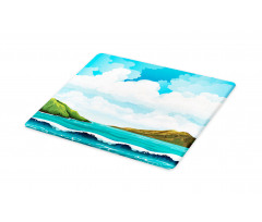 Waves Islands Blue Sky Cutting Board