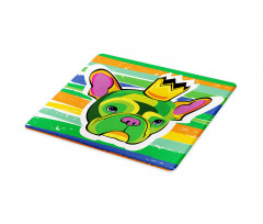 Crowned Dog Colorful Cutting Board